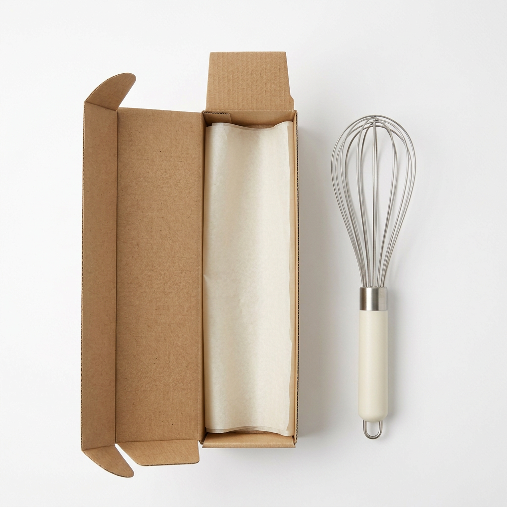 Balloon Whisk with Ivory Handle and Hanging Loop