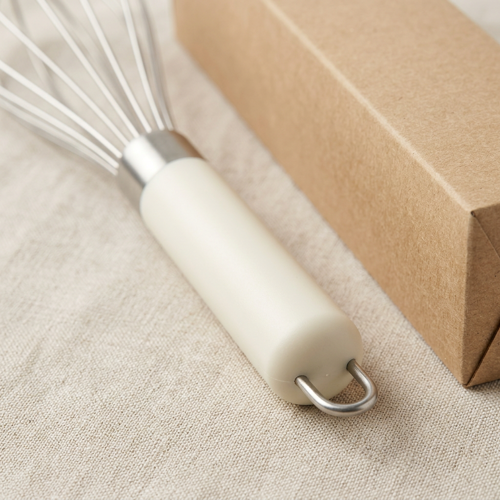 Balloon Whisk with Ivory Handle and Hanging Loop