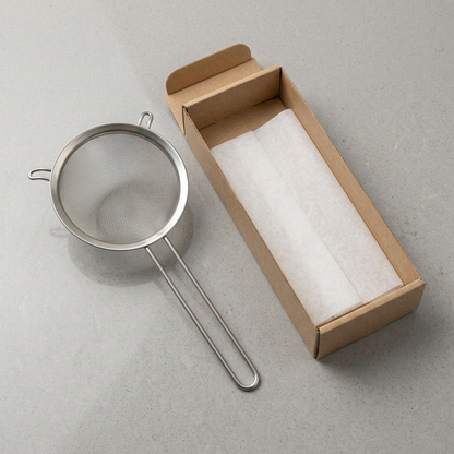 Fine Mesh Kitchen Strainer with Long Loop Handle